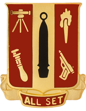 5th Ordnance Battalion Unit Crest (ALL SET)