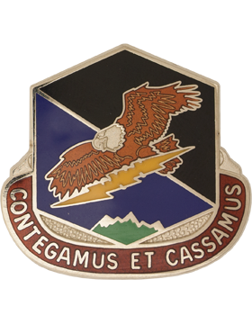 100th Missile Defense Brigade Unit Crest (Contegamus Et Cassamus)