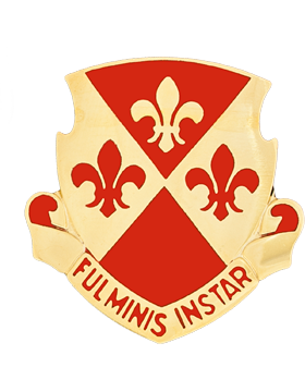 104th Regiment Advanced Individual Training USAR Unit Crest (Fulminis Instar)