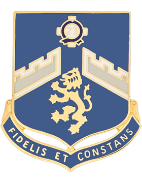 106th Regiment Unit Crest (Fidelis Et Constans)