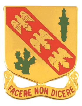 107th Armored Cavalry Unit Crest (Facere Non Dicere)