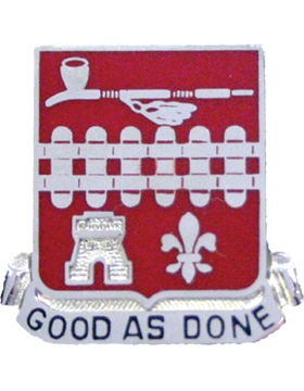 107th Engineer Battalion Unit Crest (Good As Done)