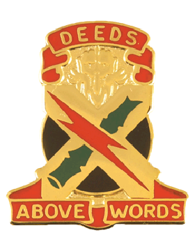 108th Air Defense Artillery Group Unit Crest (Deeds Above Words)