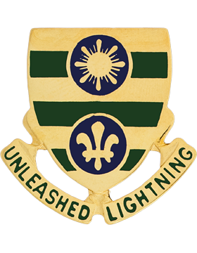 109th Armor Unit Crest (Unleashed Lightning)