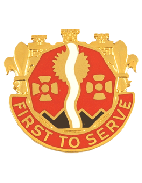 109th Engineer Group Unit Crest (First To Serve)