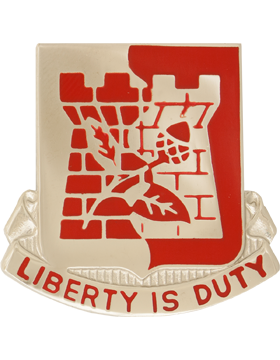110th Support Battalion Unit Crest (Liberty Is Duty)
