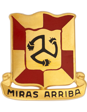 111th Air Defense Artillery Brigade Unit Crest (Miras Arriba)