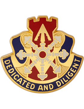 111th Engineer Unit Crest (Dedicated And Diligent)