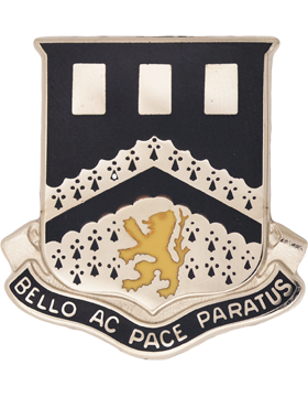 112th Engineer Battalion Unit Crest (Bello Ac Pace Paratus)