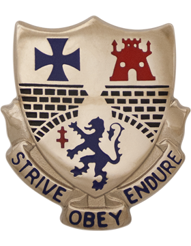 112th Infantry Unit Crest (Strive Obey Endure)