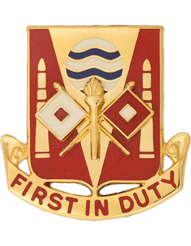 115th Signal Battalion Unit Crest (First In Duty)