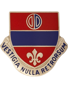 116th Field Artlilery Battalion Unit Crest (Vestigia Nulla Retrorsum)