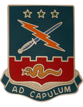 116th Cavalry Brigade Special Troops Battalion Unit Crest (Ad Capulum)