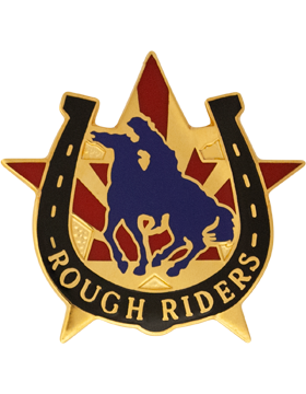 118th Cavalry Regiment Unit Crest (Rough Riders)
