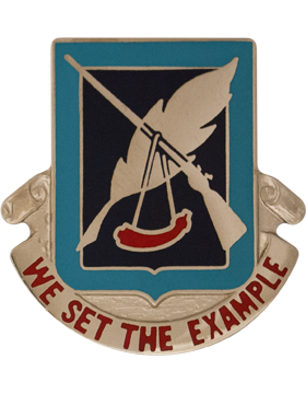 120th Adjutant General Battalion Unit Crest (We Set The Example)