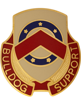 125th Support Battalion Unit Crest (Bulldog Support)