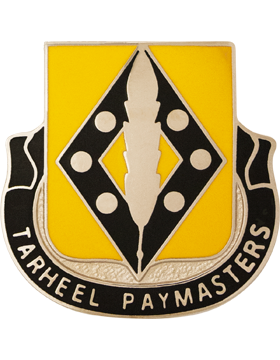 130th Finance Battalion Unit Crest (Tarheel Paymasters)