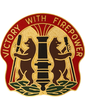 135th Field Artillery Brigade Unit Crest (Victory With Firepower)