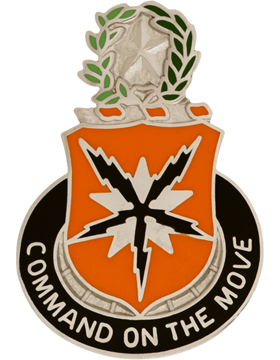 136th Signal Battalion Unit Crest (Command On The Move)