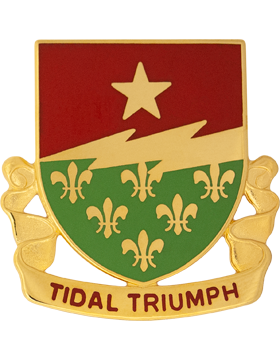 136th Regiment Unit Crest (Tidal Triumph)