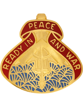 138th Field Artillery Brigade Unit Crest (Ready In Peace And War)