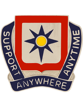 138th Finance Battalion Unit Crest (Support Anywhere Anytime)