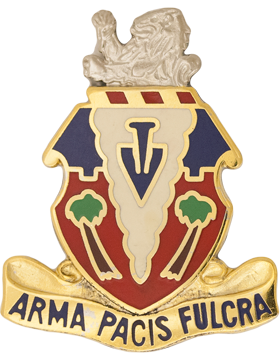 139th Field Artillery Unit Crest (Arma Pacis Fulcra)