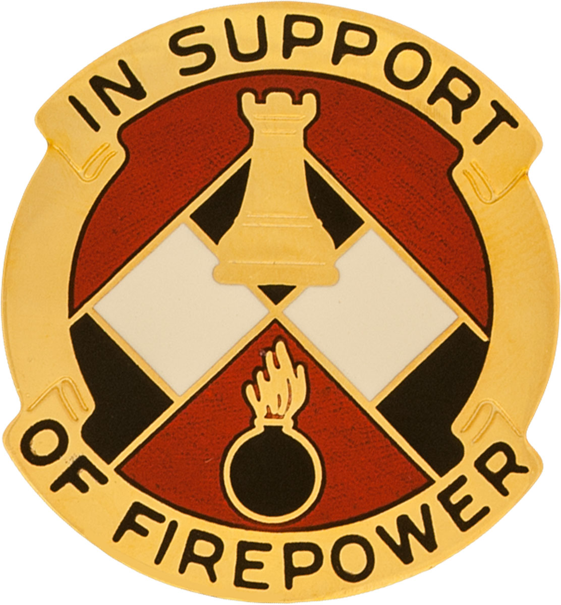 139th Ordnance Battalion USAR Unit Crest (In Support Of Firepower)