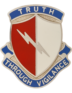142nd Battlefield Surveillance Brigade Unit Crest (TRUTH THROUGH VIGILANCE)