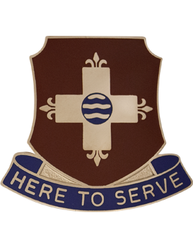 180th Medical Battalion Unit Crest (Here To Serve)