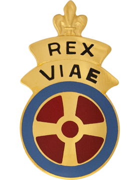 180th Transportation Battalion Unit Crest (Rex Viae)