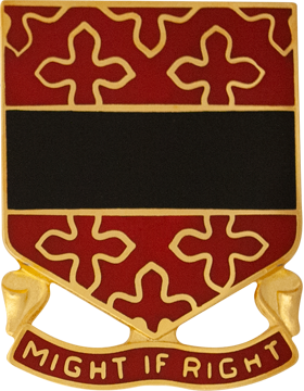 182nd Field Artillery Unit Crest (Might If Right)