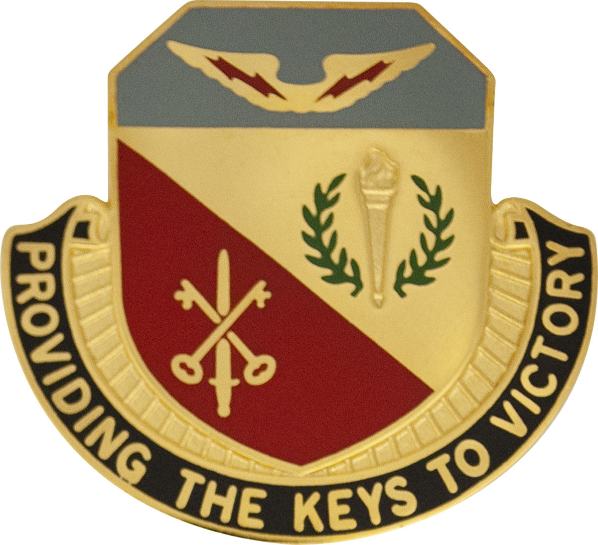 201st Quartermaster Unit Crest (Providing The Keys To Victory)