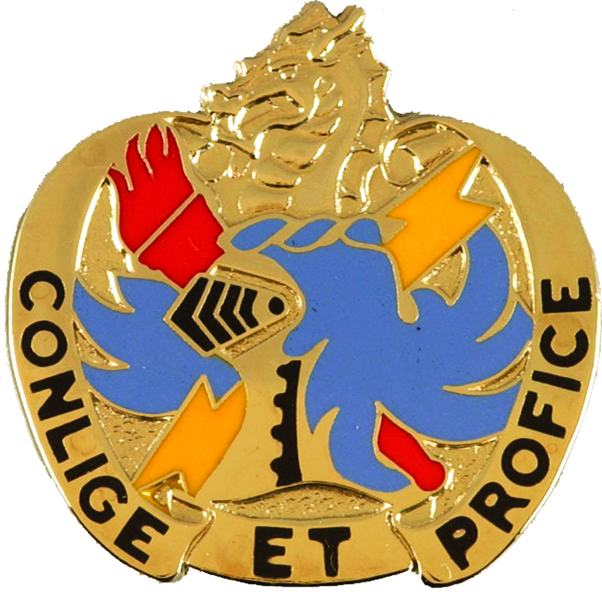 202nd Military Intelligence Battalion Unit Crest (Conlige Et Profice)