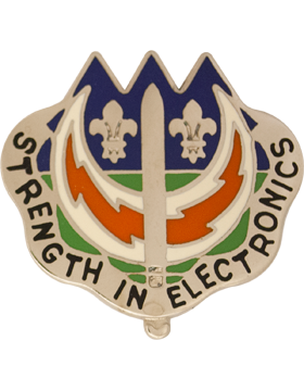 228th Signal Brigade Unit Crest (Strength In Electronics)