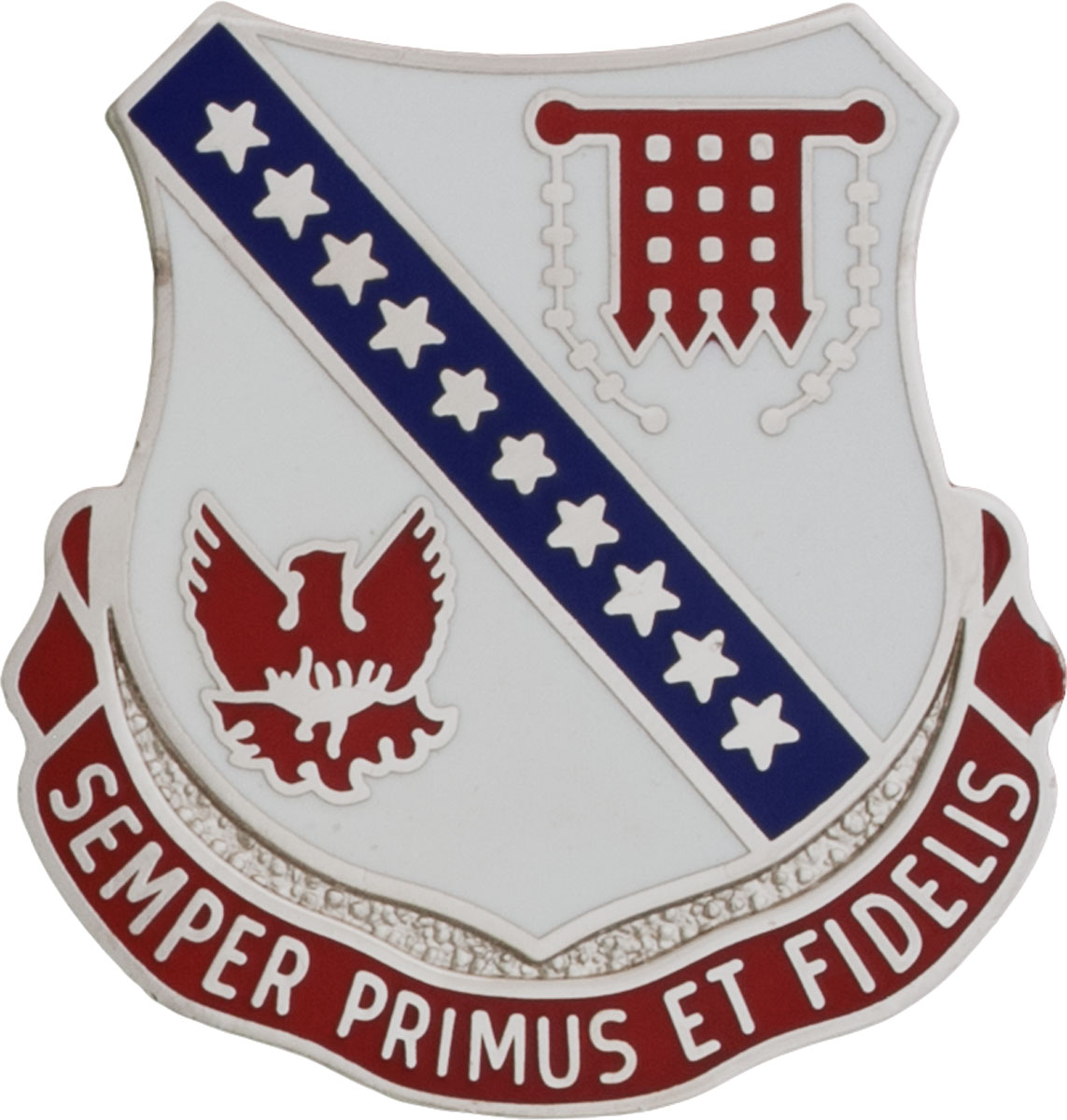 0240 Regiment ARNG Maine Unit Crest (Semper Primus Et Fidelis)