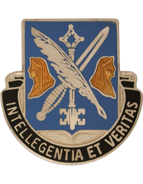 260th Military Intelligence Battalion Unit Crest (Intellegentia Et Veritas)