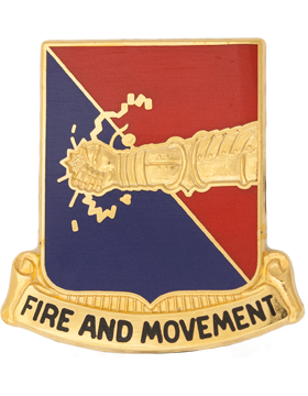 303rd Armor Unit Crest (Fire And Movement)