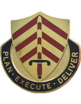 320th Support Battalion Unit Crest (plan Execute Deliver)