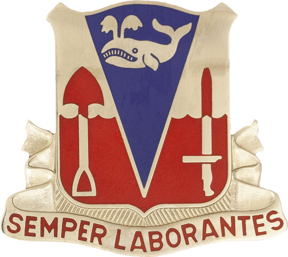 579th Engineer Battalion Unit Crest (Semper Laborantes)