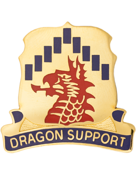 601st Support Battalion Unit Crest (Dragon Support)