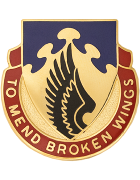 602nd Support Battalion Unit Crest (To Mend Broken Wings)
