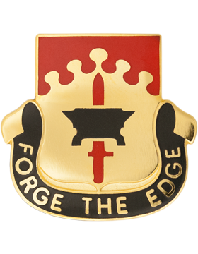 615th Support Battalion Unit Crest (Forge The Edge)