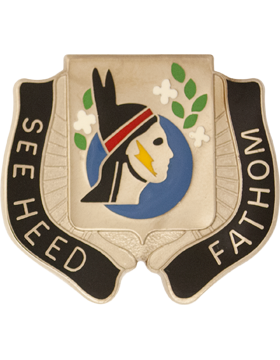635th Military Intelligence Battalion (Right) Unit Crest (See Heed Fathom)