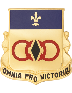 727th Maintenance Battalion Unit Crest (Omnia Pro Victoria)