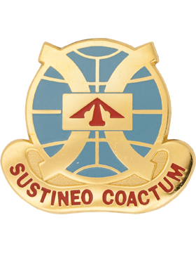 916th Support Brigade Unit Crest (Sustineo Coactum)