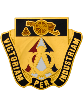 923rd Support Battalion Unit Crest (Victoriam Per Industriam)