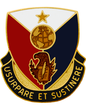 926th Support Battalion Unit Crest (Usurpare et Sustinere)