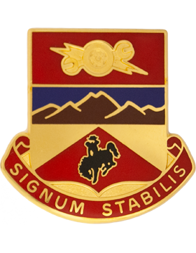 960th Support Battalion (Left) Unit Crest (Signum Stabilis)
