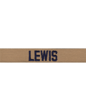 USAF Embroidered Desert Name Tape with Fastener